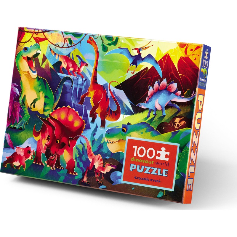 100 Pc Holographic Dinosaur World Puzzle
