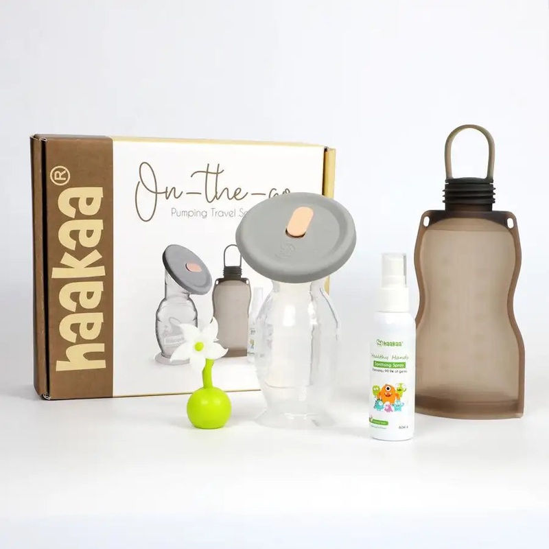 *CLEARANCE* Haakaa On-The-Go Pumping Travel Set (NO SANITISER)