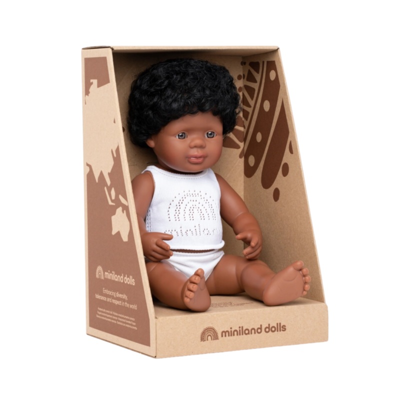 Baby Doll African American Boy 15 by Miniland