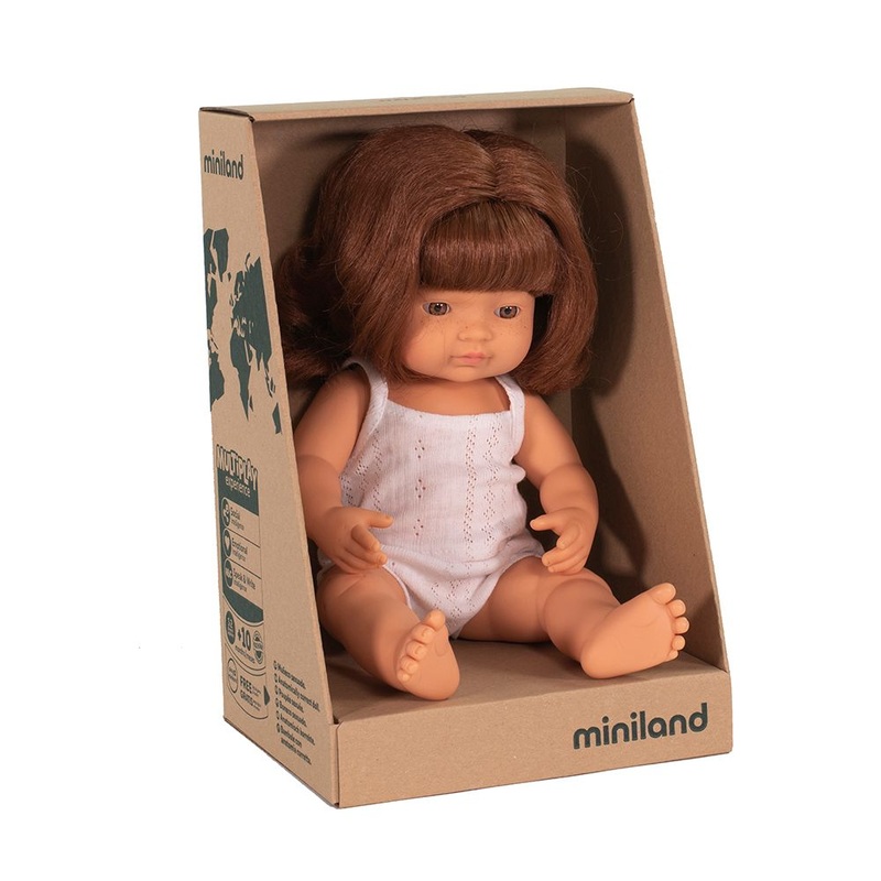 Baby Doll Caucasian Redhead Girl 15 by Miniland