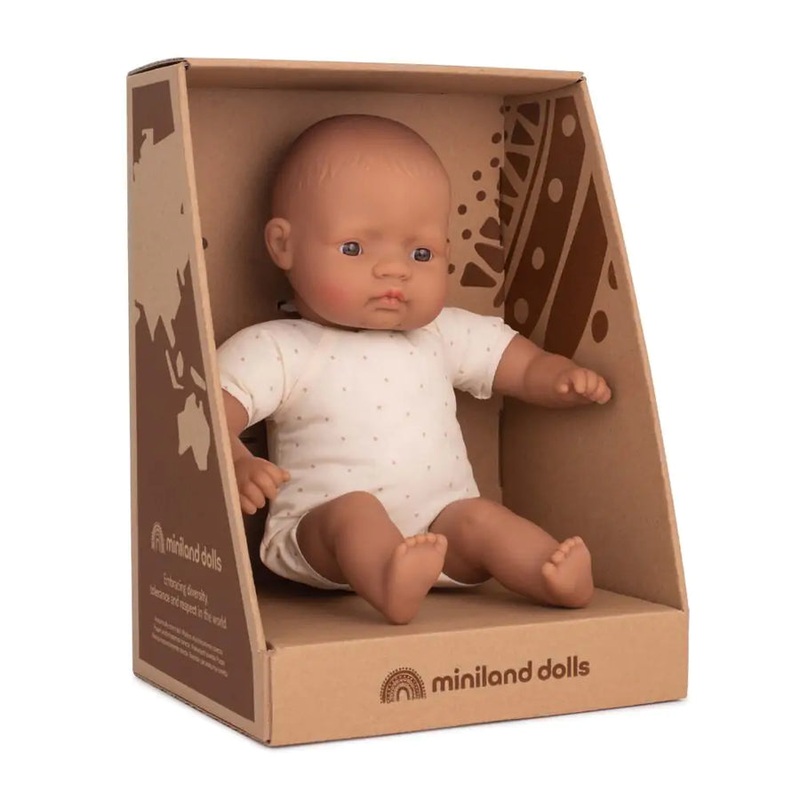 Soft Body Doll 12 5/8 – Hispanic by Miniland