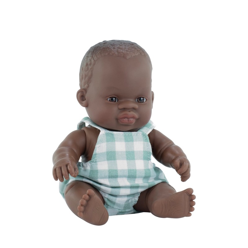 African Boy Dressed Baby Doll – 21cm