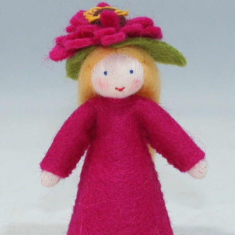 Zinnia Flower Fairy with Flower Hat by Ambrosius