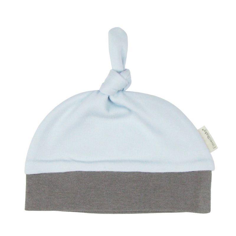 Banded Top Knot Hat – Moonbeam/Mist