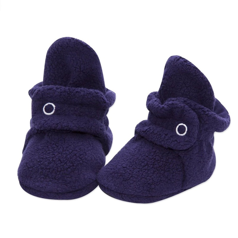 Cozie Fleece Baby Booties – Navy