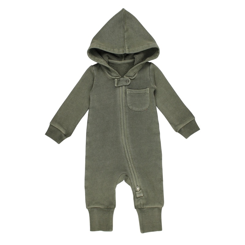 Cozy Zipper Romper – Hunter