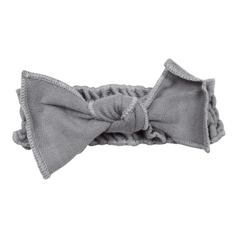 French Terry Tie Headband – Mist