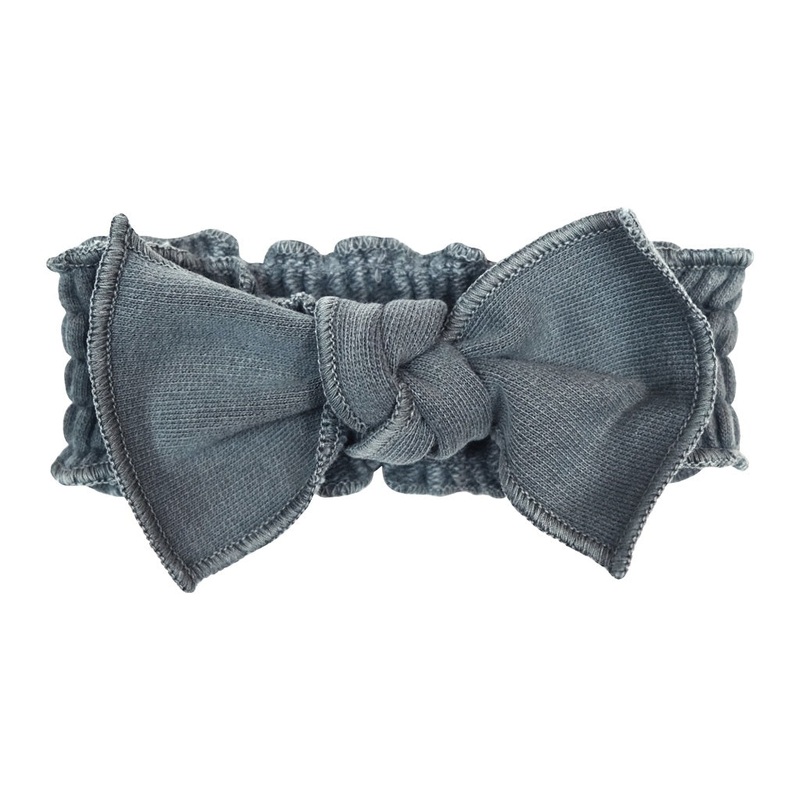 French Terry Tie Headband – Moonstone