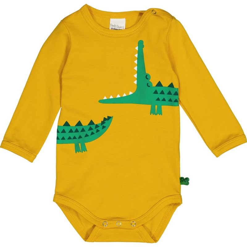Long Sleeve Bodysuit – Croco Print