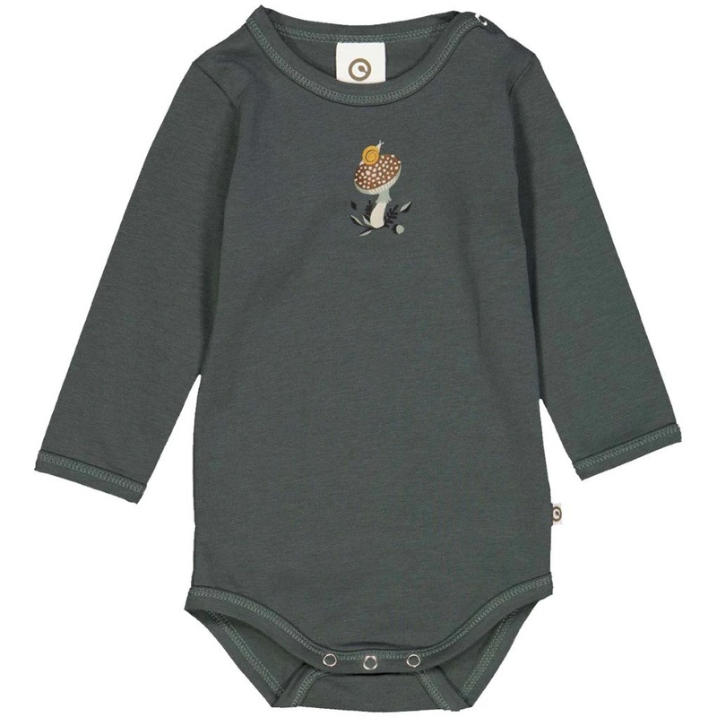 Long Sleeve Bodysuit – Forest Snail