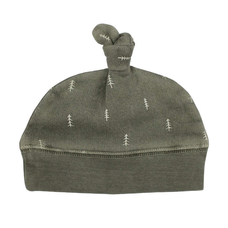Organic Cozy Top Knot Hat – Hunter Tree