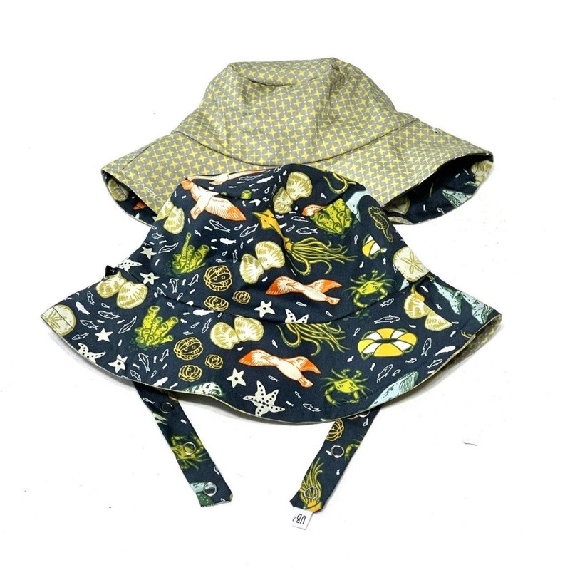 Organic Reversible Bucket Sun Hat – Deep Sea