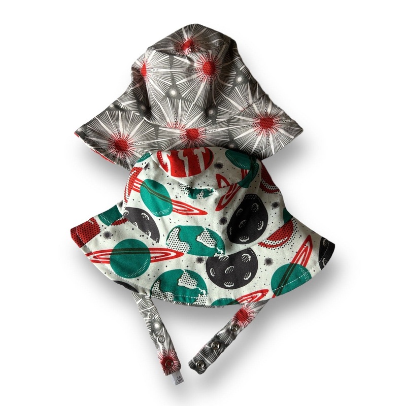 Organic Reversible Bucket Sun Hat – Space