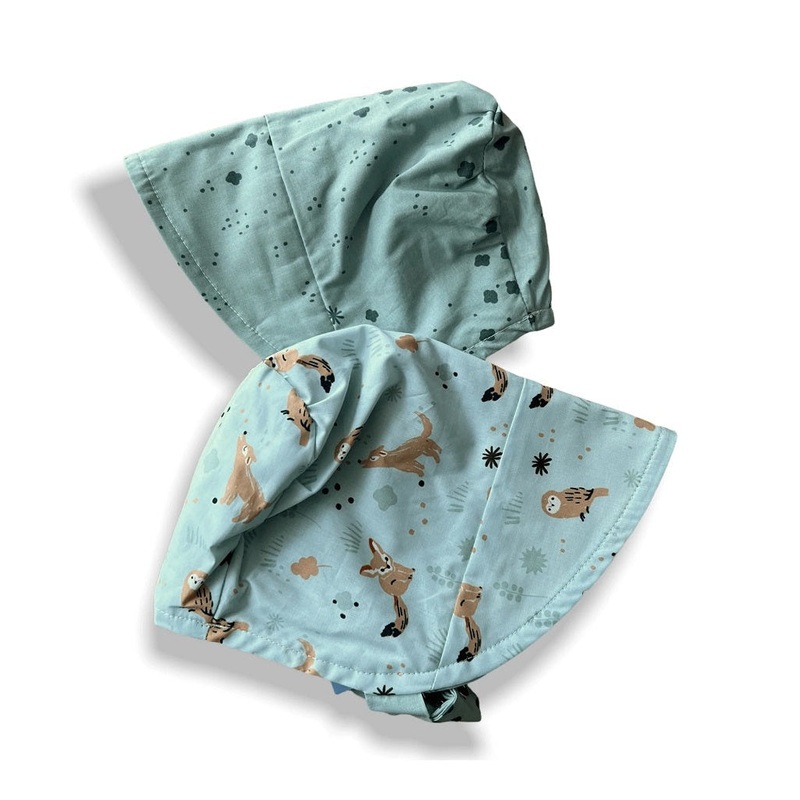 Organic Reversible EcoBonnet Sun Hat – Fennec Foxes