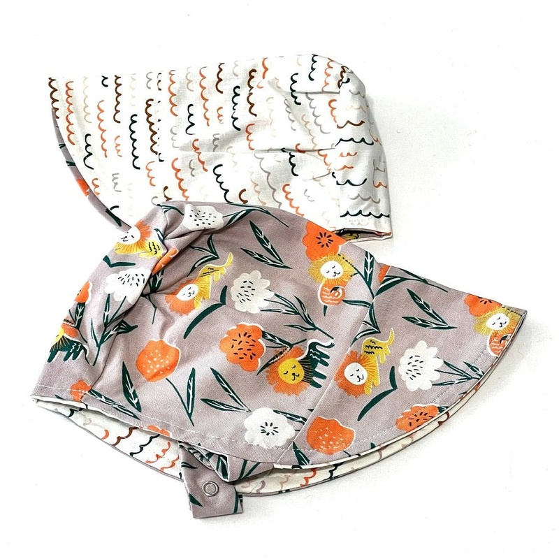 Organic Reversible EcoBonnet Sun Hat – Leo