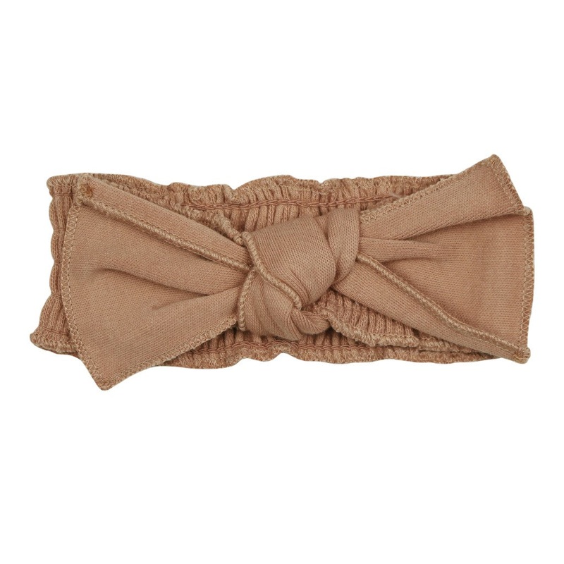 Ribbed Smocked Headband – Adobe