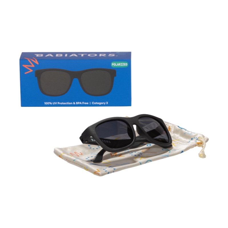 Baby and Kids Navigator Polarized Sunglasses – Jet Black/Gradient Lens