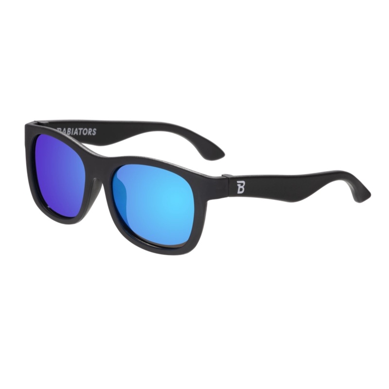Baby and Kids Navigator Polarized Sunglasses – Jet Black/Mirrored Lens