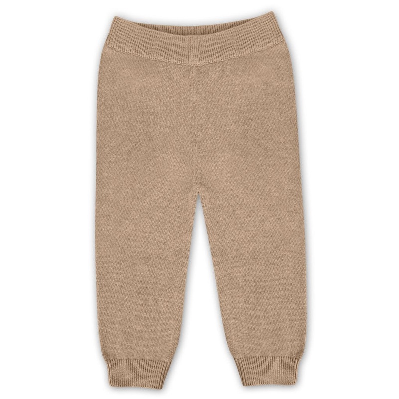 Organic Cotton Baby Sweater Knit Pants – Oat Heather