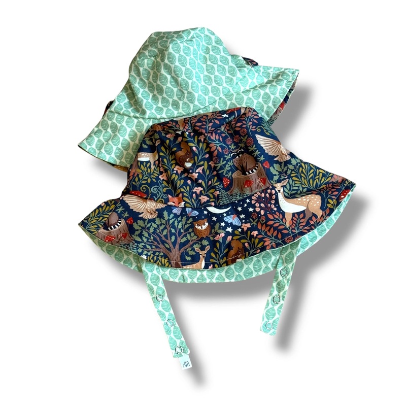 Organic Reversible Bucket Sun Hat – Enchanted Forest