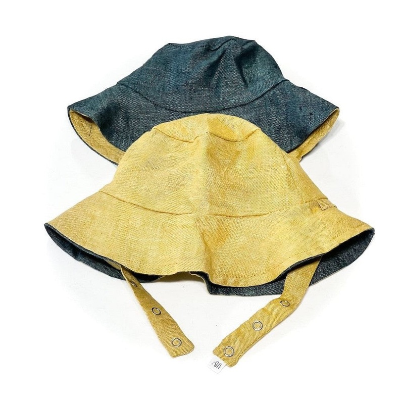Organic Reversible Bucket Sun Hat – Rapunzel’s Linen