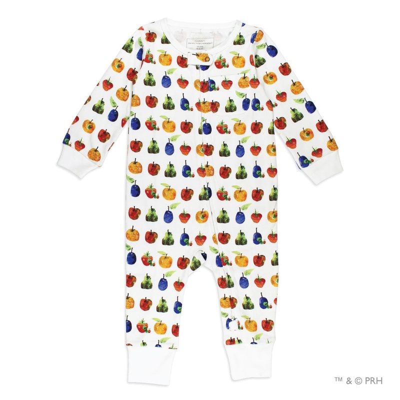 Very Hungry Caterpillar Organic Footless 2-Way Zipper Romper – Fruit