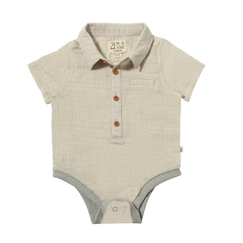 Me & Henry Helford Onesie (Beige Gauze)