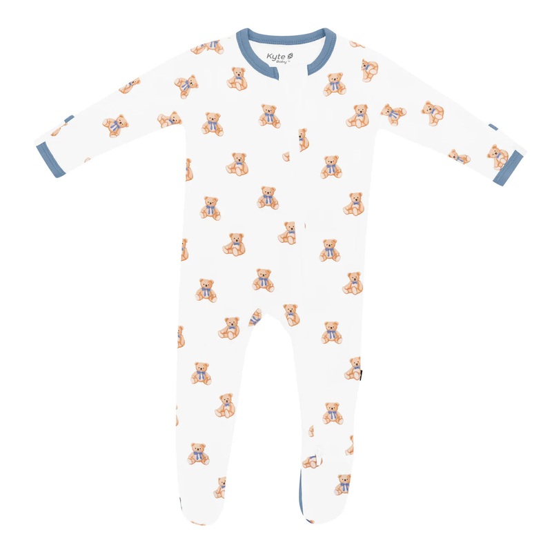 Kyte Baby Zippered Footie (Teddy Bear)