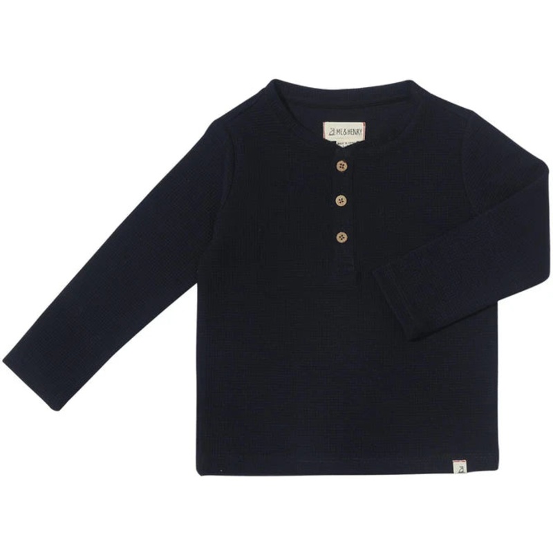Me & Henry Harvard Henley (Navy Waffle)
