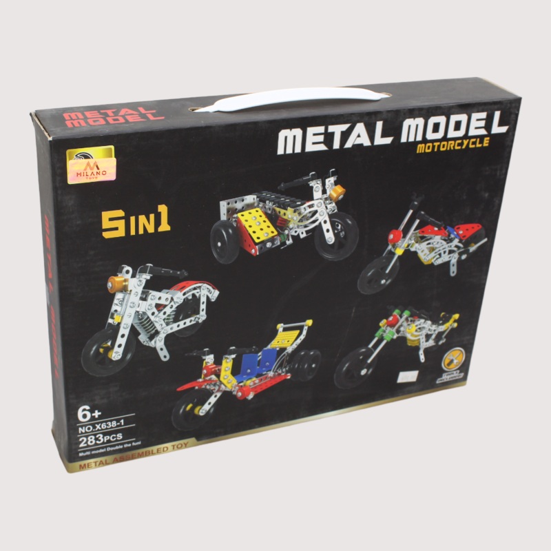 5 In 1 Engineering Motorcycle Building Blocks  283 Pcs