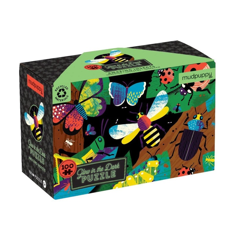100 Piece Glow in the Dark Puzzle – Amazing Insects