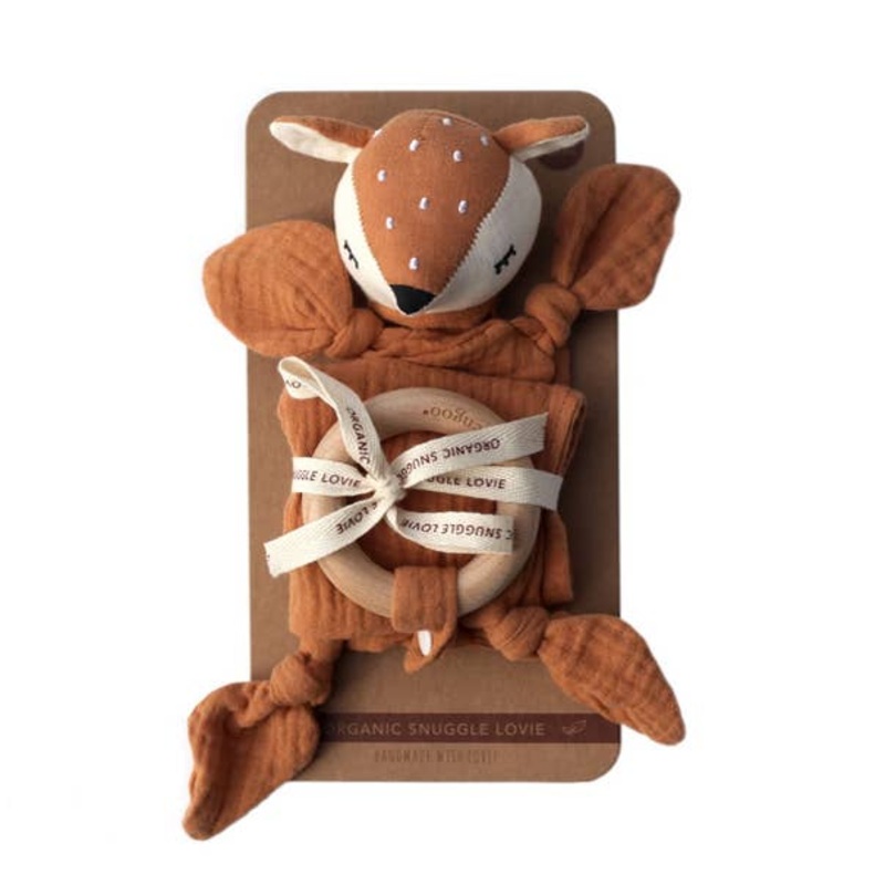 Organic Snuggle Lovie Blanket – Fawn