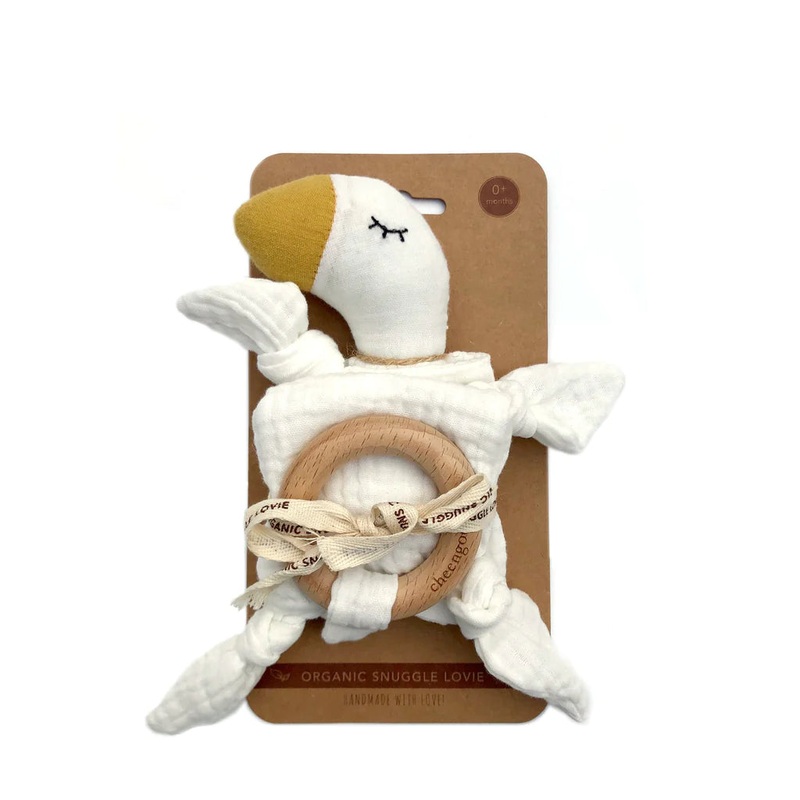 Organic Snuggle Lovie Blanket – Goose