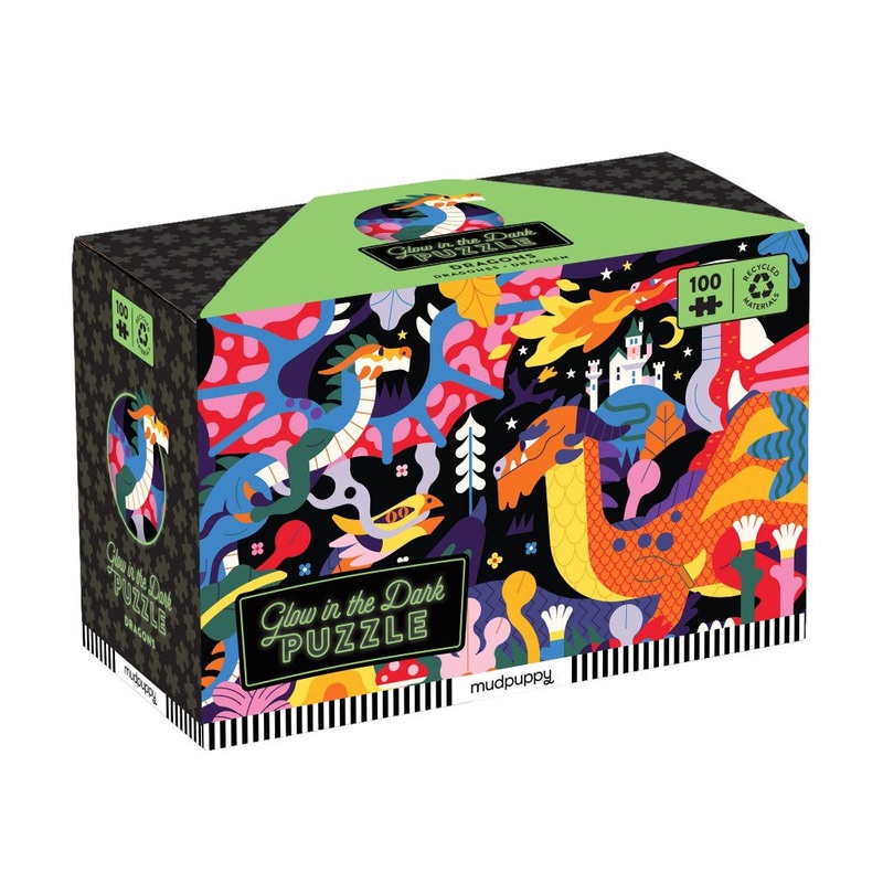 100 Piece Glow in the Dark Puzzle – Dragons