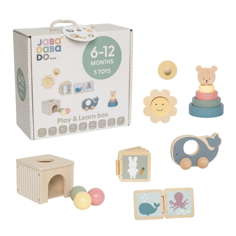 Play and Learn Box Incl 5 Toys (6-12 Months)