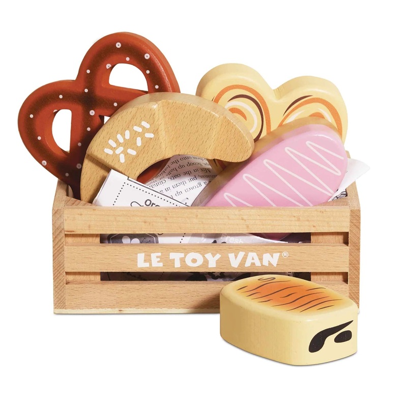 Bakery & Patisserie Wooden Market Crate – 6 Pieces