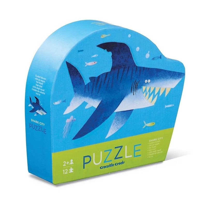 Crocodile Creek 12-Piece Mini Puzzle (Shark City)