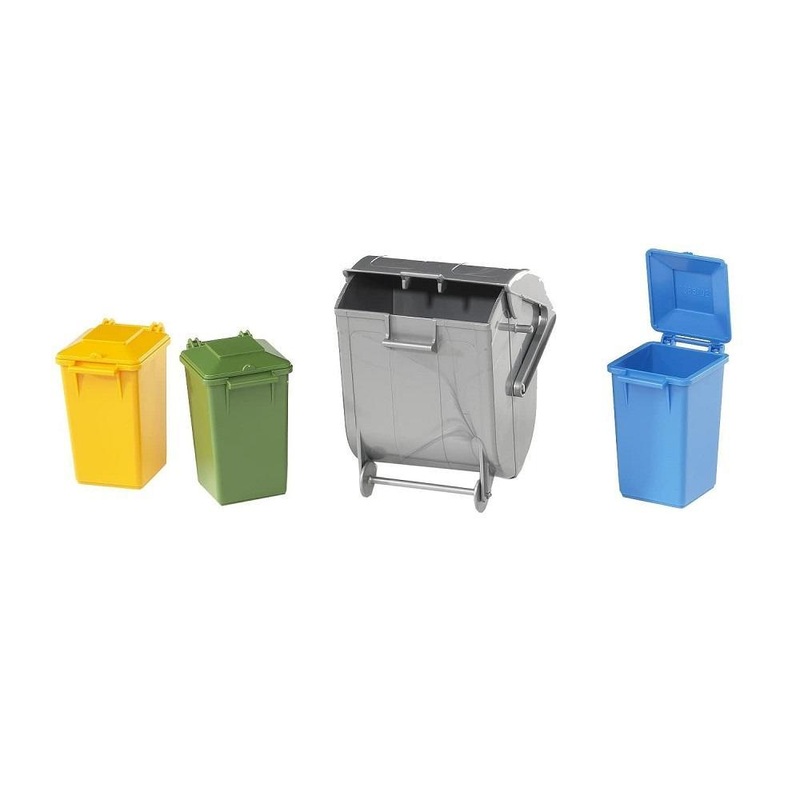 Bruder Garbage Can Set (3 Small, 1 Large)