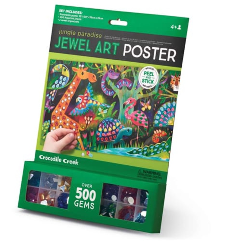 Crocodile Creek Jewel Art Poster (Jungle Paradise)