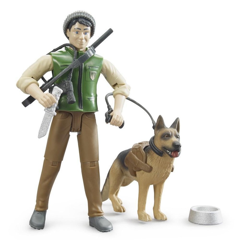 Bruder bWorld Forest Ranger with Dog & Equipment