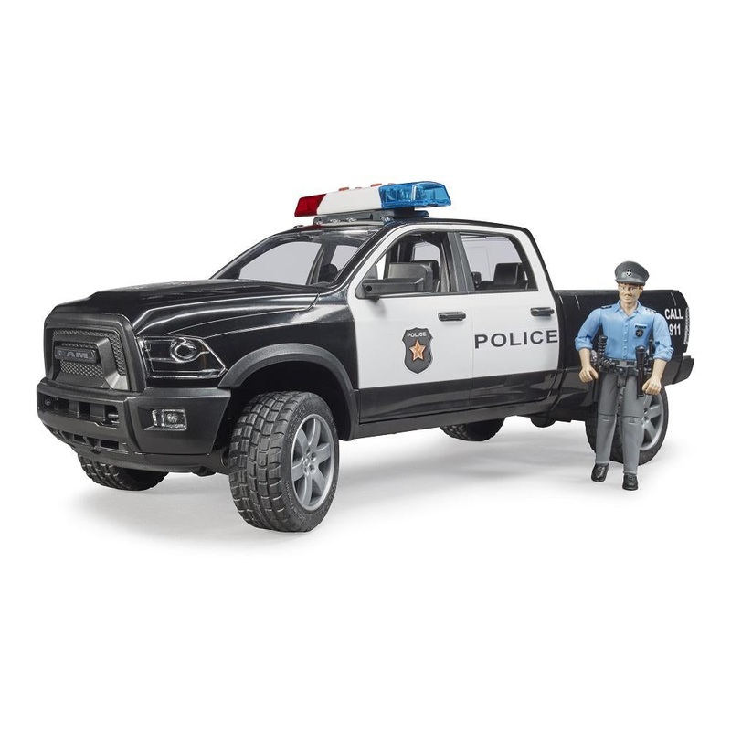 Bruder RAM 2500 Police Pick-Up Truck with Police Officer
