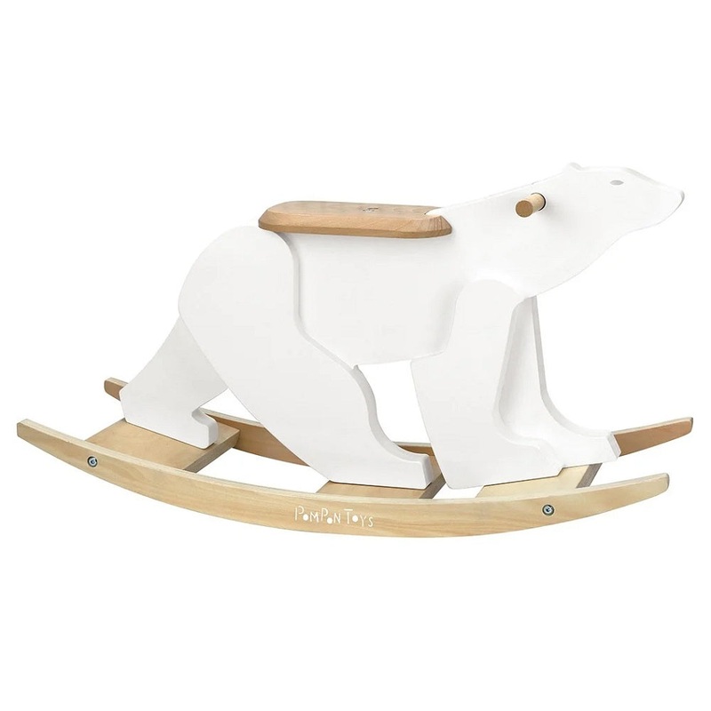 Vilac Pompon Polar Bear Rocker – IN STORE PICK UP ONLY