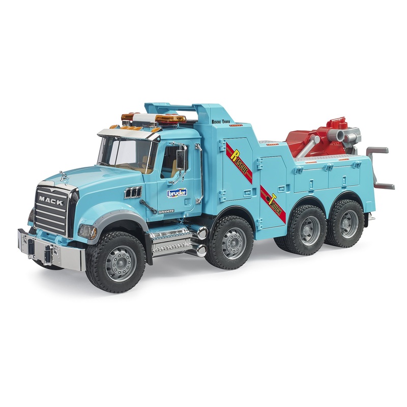 Bruder MACK Granite Recovery and Towing Truck with Light & Sound
