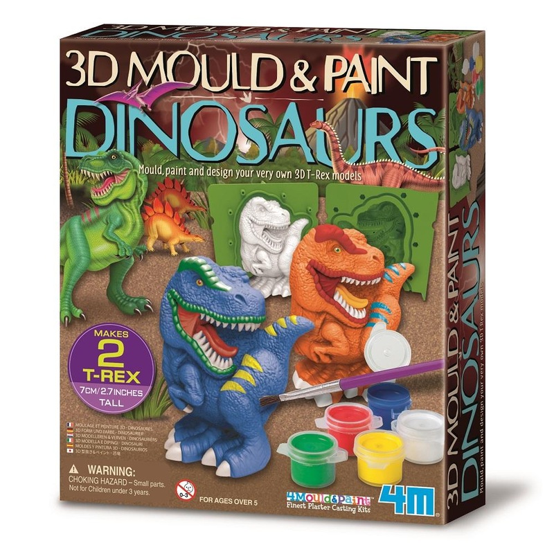 4M 3D Mould & Paint (Dinosaurs)