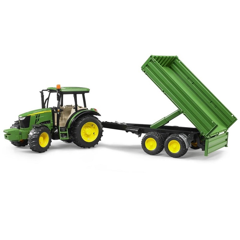 Bruder John Deere 5115M with Tipping Trailer