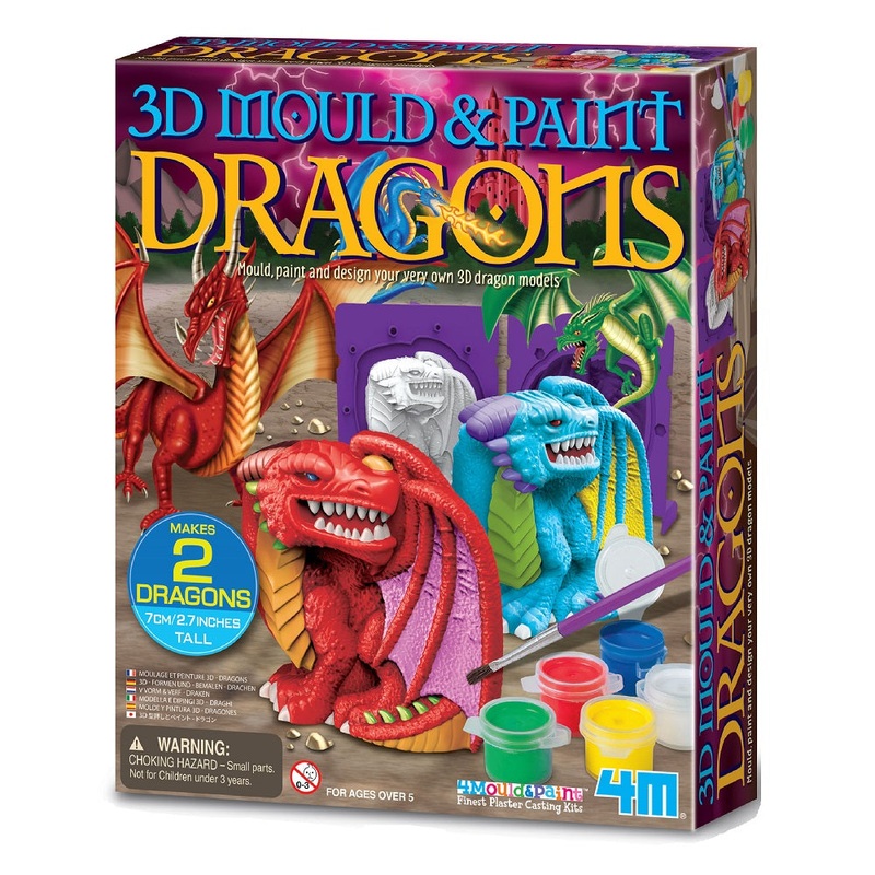 4M 3D Mould & Paint Dragons