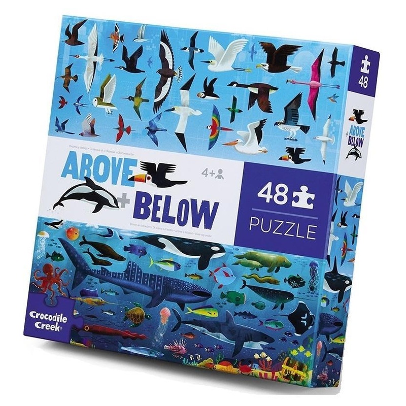 Crocodile Creek 48-Piece Above & Below Floor Puzzle (Sea & Sky)