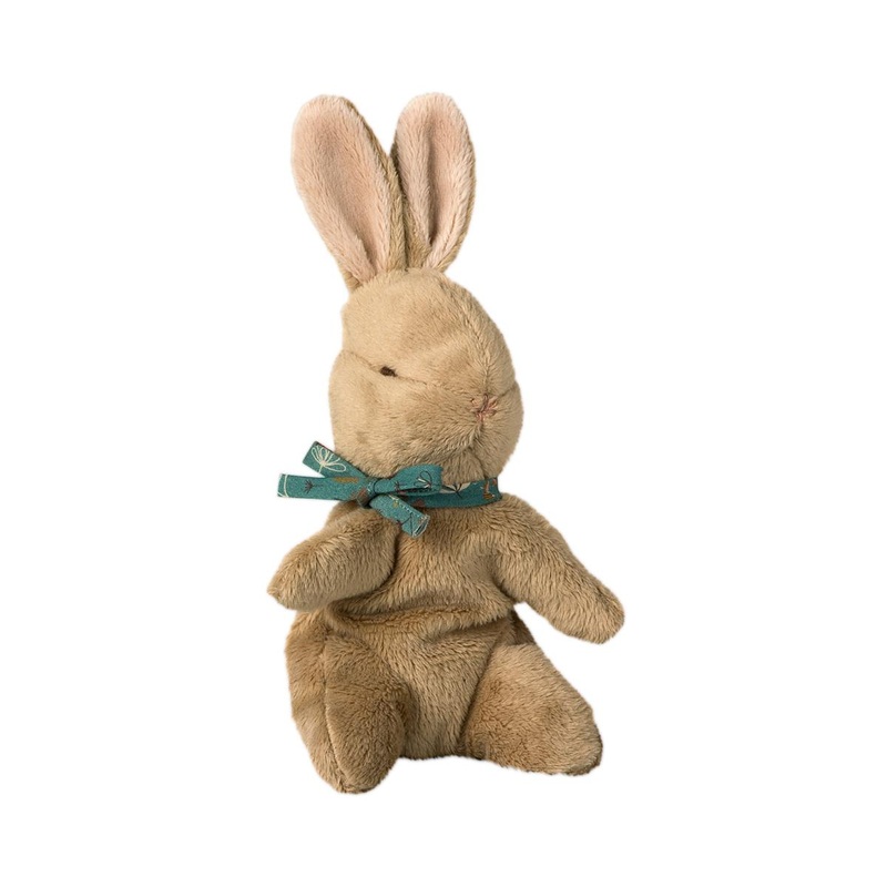 Baby Bunny with Blue Ribbon