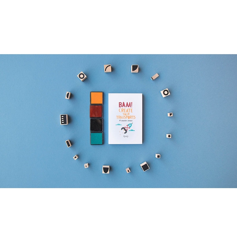 Bam! Transports Stamps Set