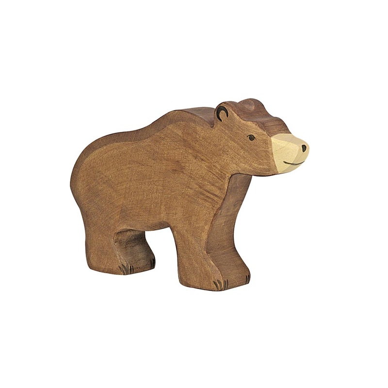 Brown Bear Wooden Figure